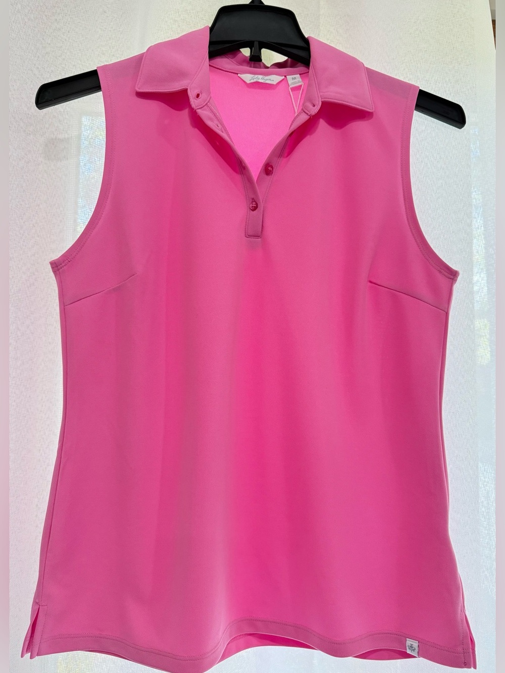 Lady Hagen Pink Sleeveless Golf Tennis Pickleball Polo Shirt Size M NWOT